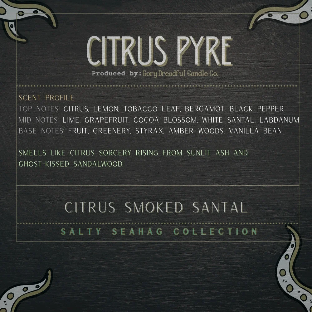 Citrus Pyre Deluxe Fusion Wax Melt Druzy - White Santal Citrus Scent